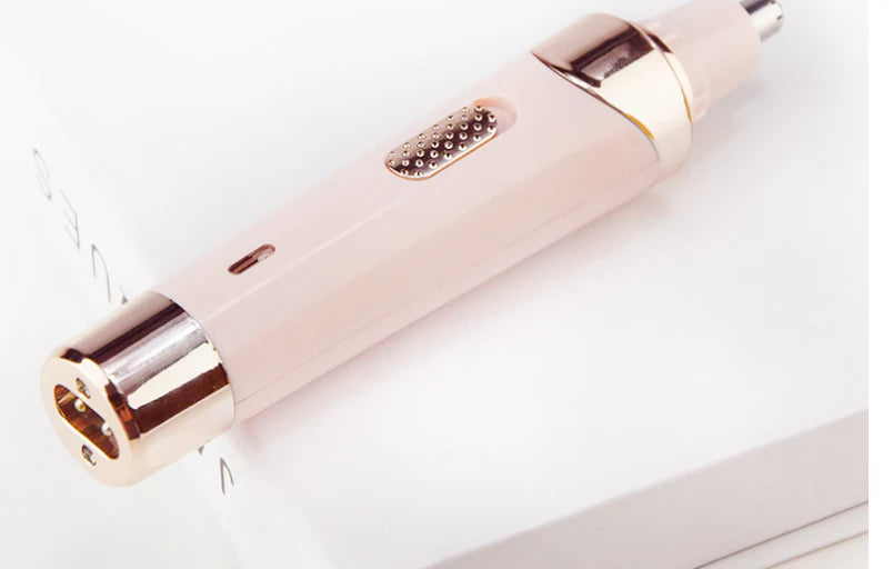 4-in-1 Women's Electric Shaver and Eyebrow Trimmer with USB Charging, Includes Shaving, Nose Hair, Eyebrow, and Precision Comb Attachments