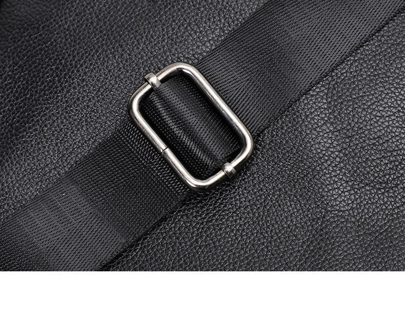 Premium anti-theft leather backpack with cowhide exterior and polyester lining for secure and stylish travel