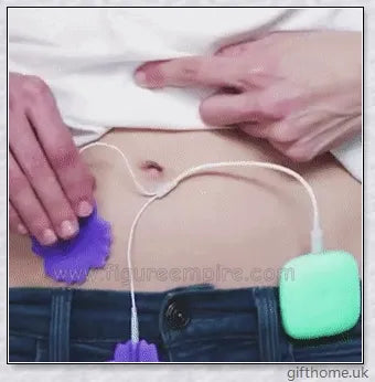 A compact, rechargeable women's period pain relief massager featuring silicone and ABS materials for effective, drug-free menstrual cramp treatment.