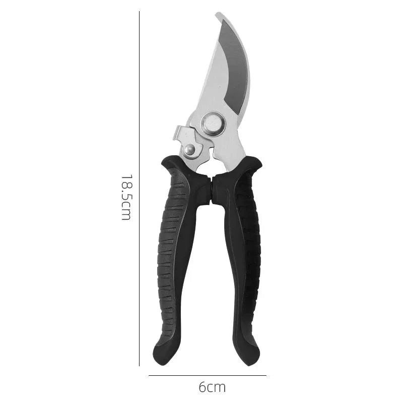 Professional Bypass Pruning Shears with stainless steel blades and ergonomic non-slip handles for effortless gardening