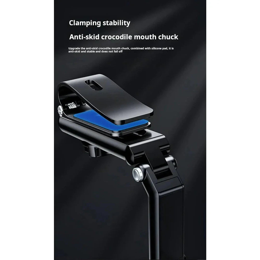 Premium 360-degree adjustable car phone holder for rearview mirror, featuring a durable and versatile design for secure smartphone mounting