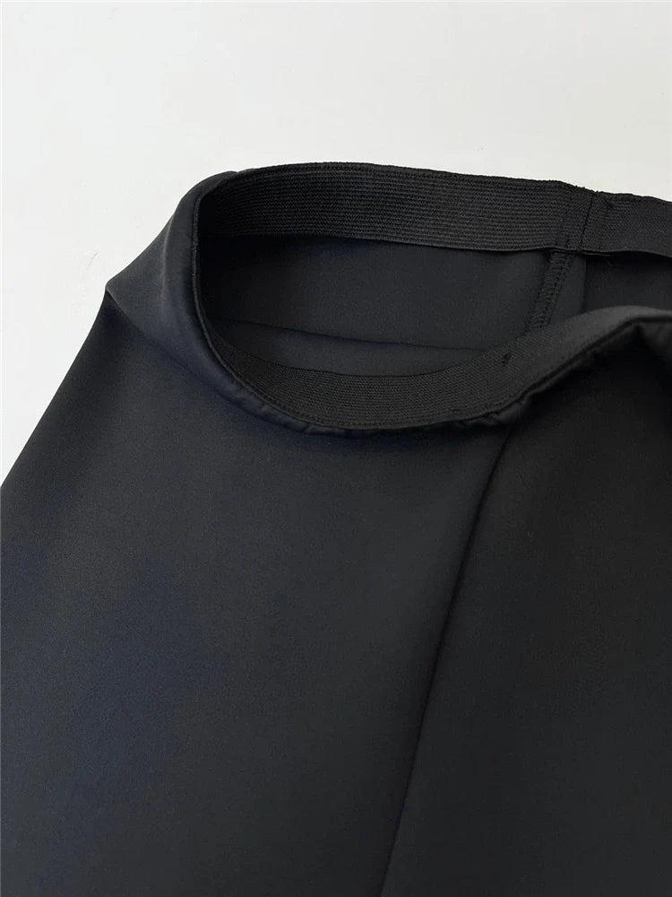 High-waist straight leg chic trousers for women, made from premium denim for a flattering and sophisticated look.