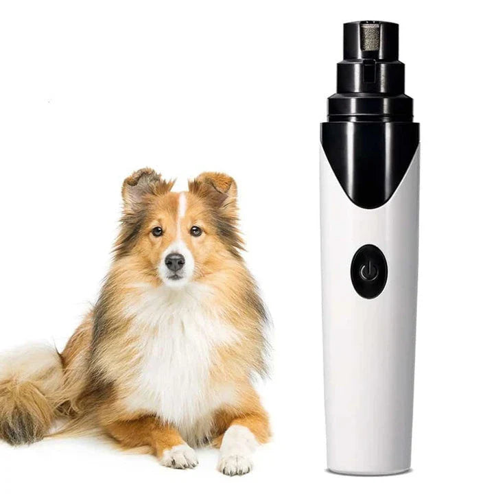 Premium rechargeable electric dog nail grinder with quiet motor and low-vibration design for safe, comfortable pet grooming