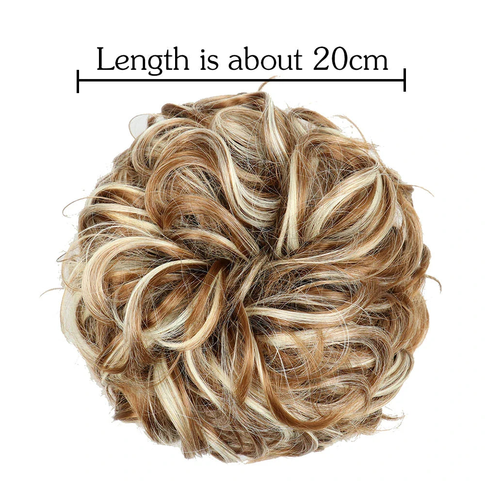 Messy Chignon Donut Hair Bun Pad in Fawn Brown, a versatile hair accessory that provides effortless elegance