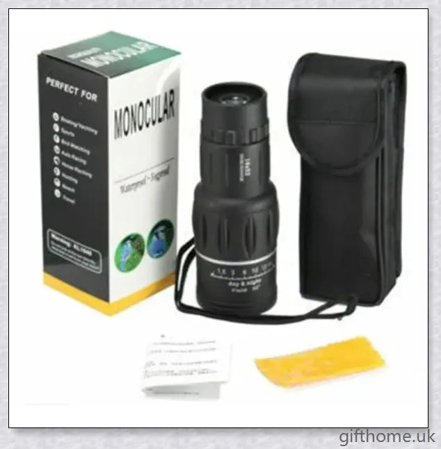 Premium 16X52 high-powered monocular with 52mm objective lens for long-range outdoor viewing and exploration