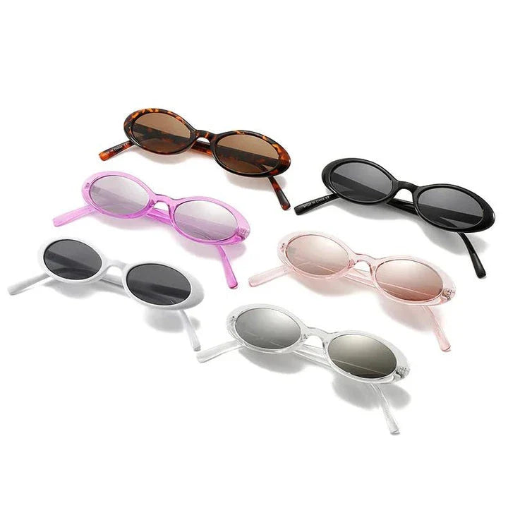 Stylish retro oval sunglasses for fashionable women with UV protection and photochromic lenses