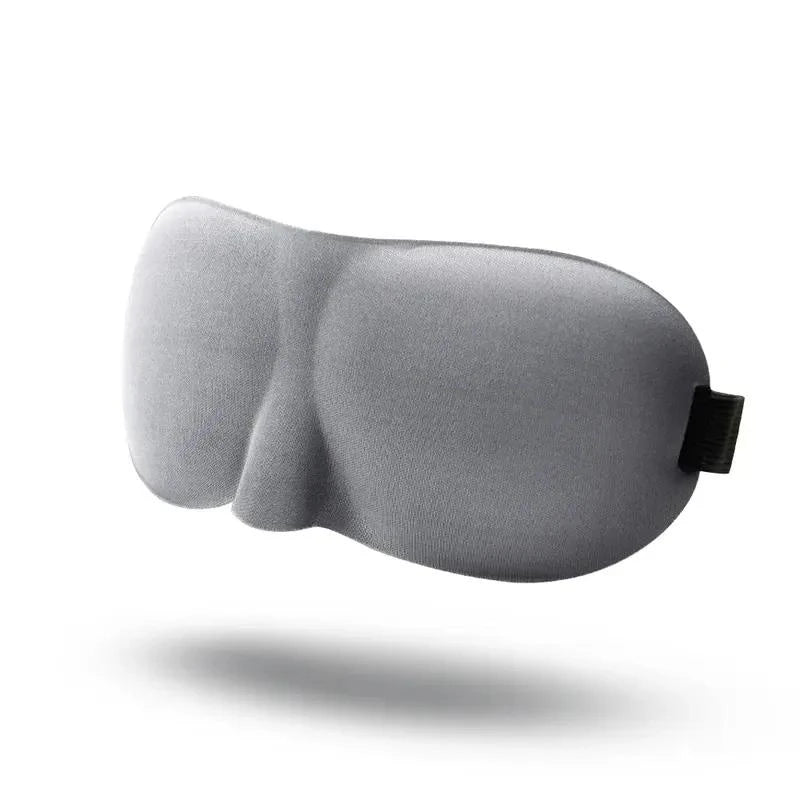Premium 3D contoured sleep mask with soft memory foam for undisturbed, comfortable sleep