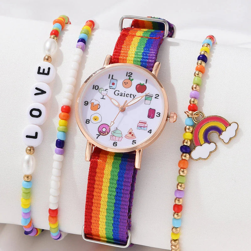 GiftHome UK Stylish Rainbow Quartz Women's Wristwatch