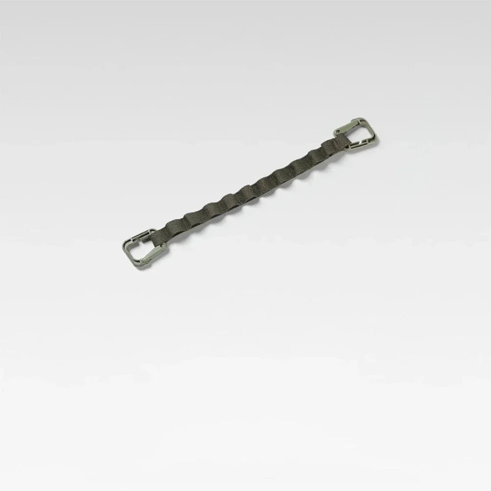 Adjustable camping strap with multi-ring design for organising outdoor gear and supplies