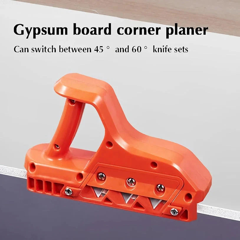 Professional drywall hand plane with adjustable 45/60-degree blade for precision chamfering and woodworking tasks