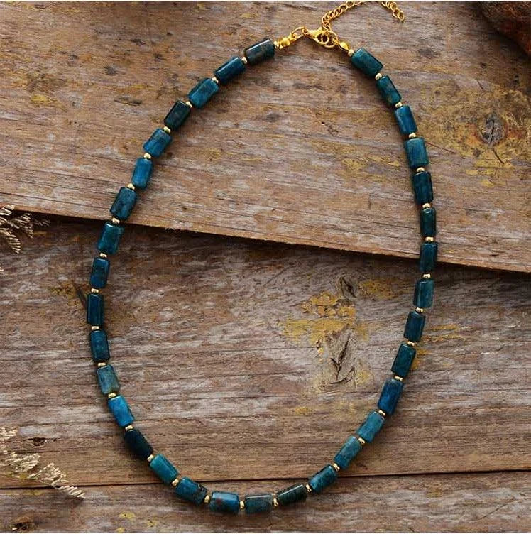 Elegant red natural stone necklace with minimalist design, crafted in the United Kingdom