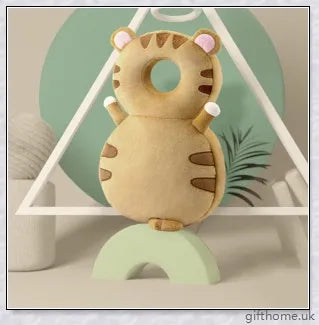 Breathable Tencel anti-fall baby pillow with animal-themed designs, providing cushioning and protection for a child's head and neck