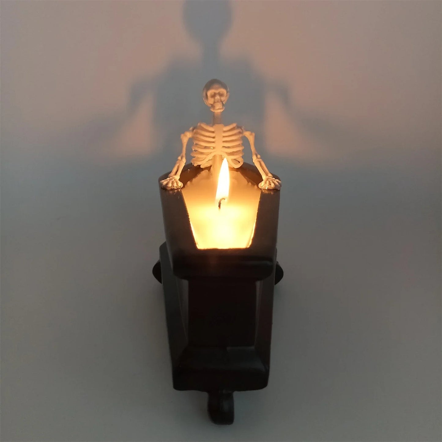 Meticulously crafted resin and wax Bubble Bath Skeleton Halloween decoration with enchanting details