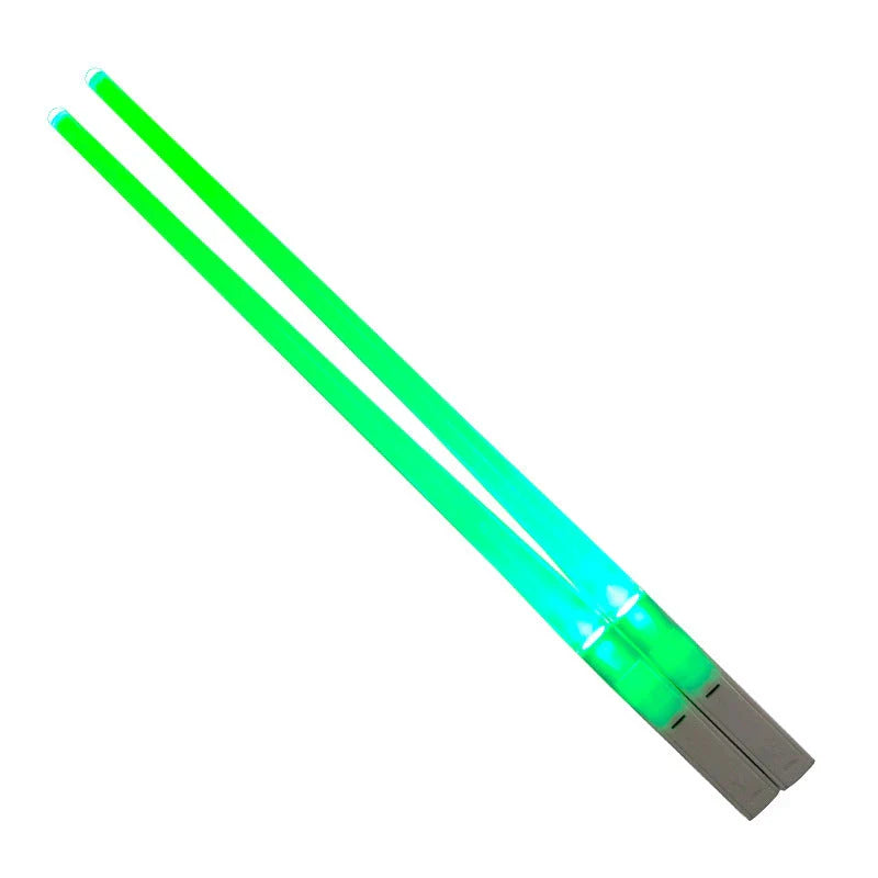 Pair of LED-illuminated Lightsaber Chopsticks, perfect for Star Wars-themed dining and adding a touch of magic to any meal
