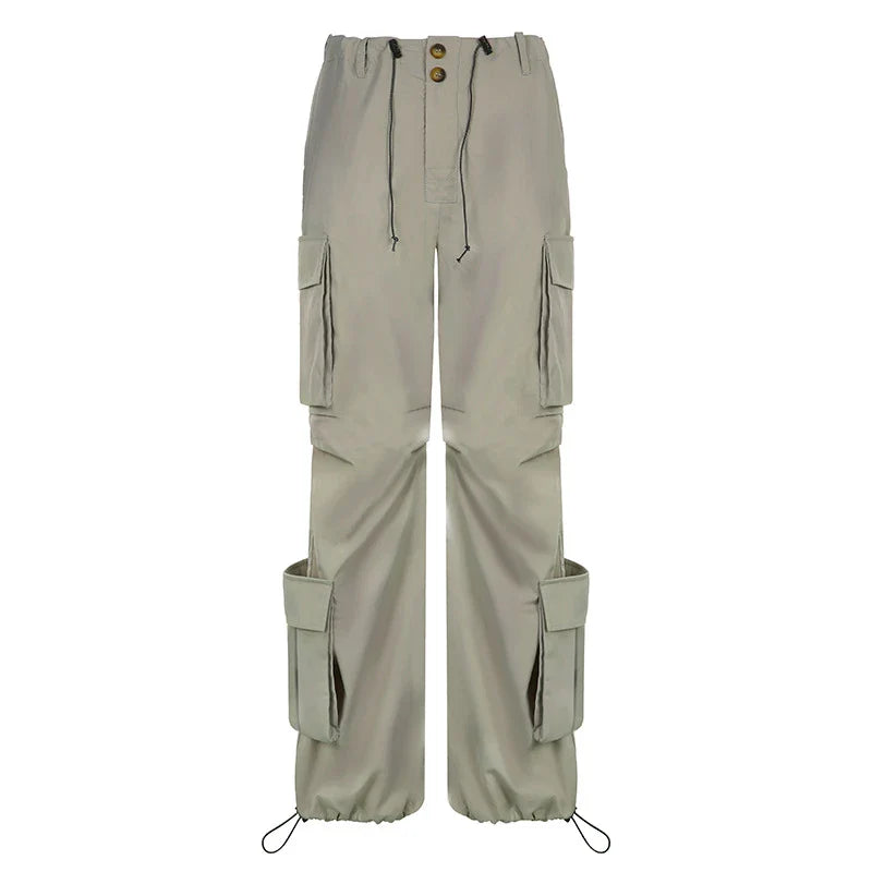 Personalised side pocket cargo trousers in grey, featuring a relaxed fit and practical pockets for everyday use.