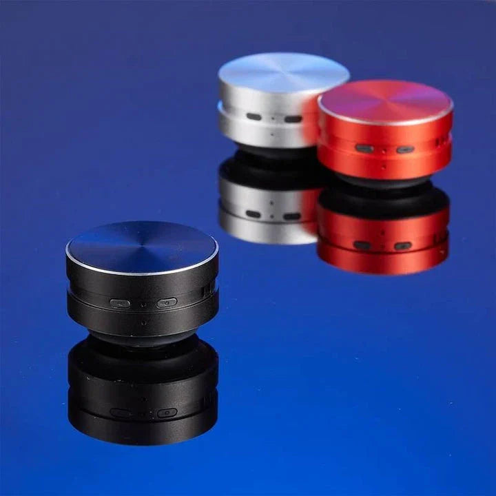 Compact, premium aluminium alloy Bluetooth bone conduction speaker with versatile sound experience