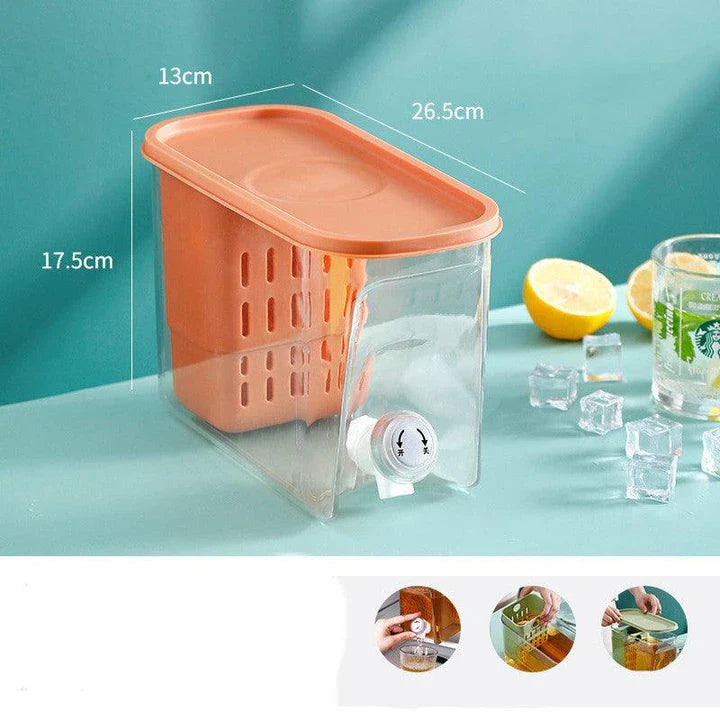 Premium British-Made Home Refrigerator Water Cooler with Tap, featuring a sleek and contemporary design for modern kitchens.
