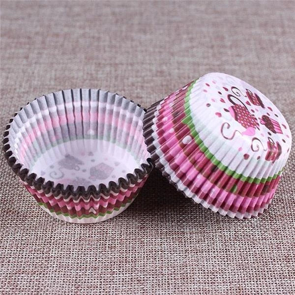 Premium British-made paper cupcake liners in a mixed colour pack, perfect for baking delicious treats at home