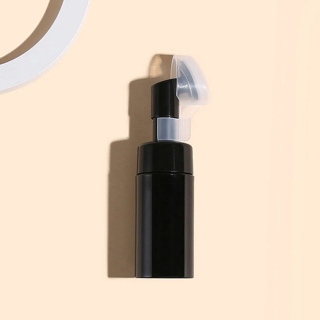 100ml Premium Foam Cleanser Bottle with Integrated Brush Pump Dispenser for Customisable Skincare Routines