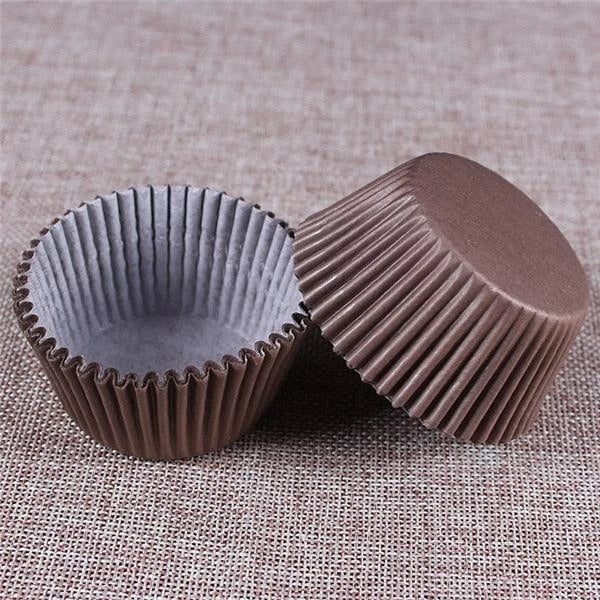 Premium British-made paper cupcake liners in a mixed colour pack, perfect for baking delicious treats at home