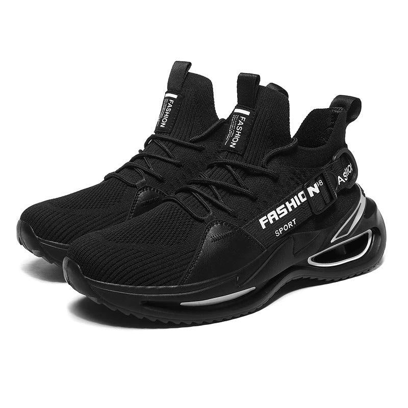 A pair of modern, lightweight Korean men's sports shoes in a variety of colours