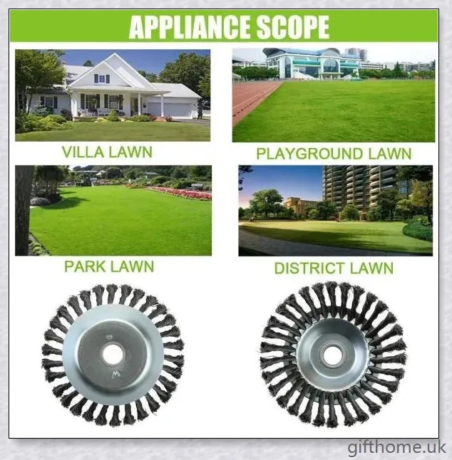 Garden Weed Brush Lawn Mower made of high-grade steel alloy for durable and efficient lawn and garden maintenance