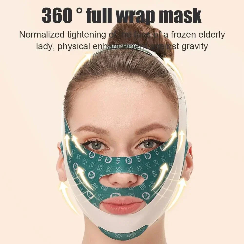 Contour-Enhancing Adjustable Sleep Mask for Firmer, Lifted Facial Appearance