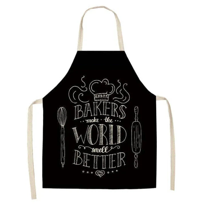 Premium Cotton and Linen Apron in Blue, Green, Grey, and White colors for the modern British kitchen