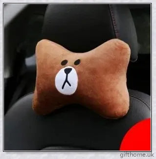 Premium plush car seat cushion with ergonomic design for neck and spinal support during long drives
