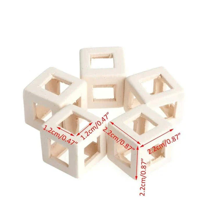 GiftHome UK Elegant Ceramic Aquarium Décor Cube
