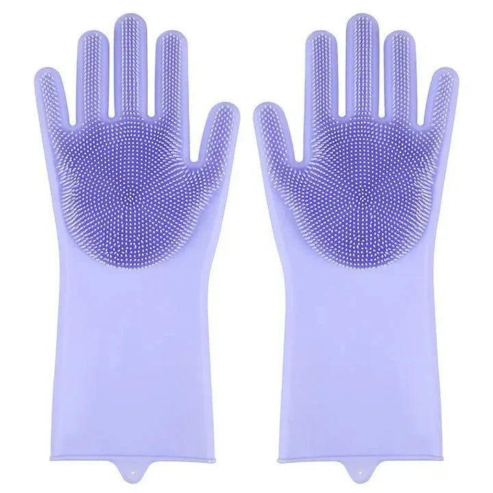 Eco-friendly silicone pet grooming gloves with soft brush heads for effective hair removal and coat care