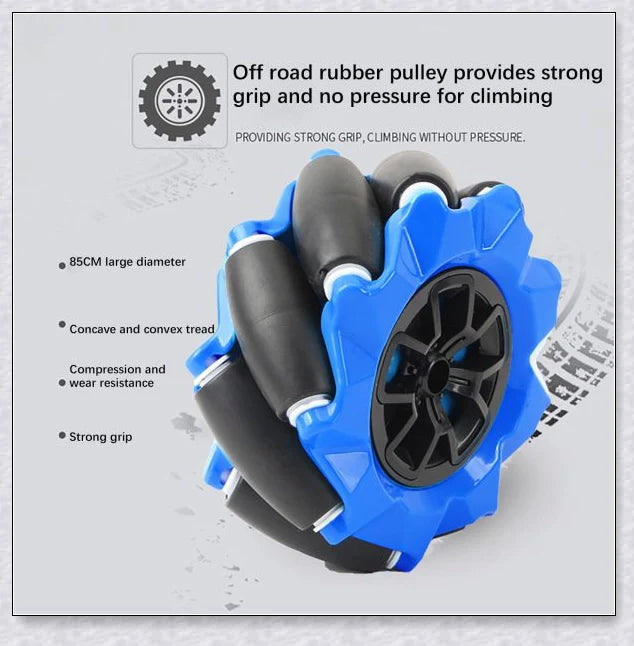 Remote control stunt car with 360-degree rotation, flips, and built-in colourful lights and music for exciting playtime