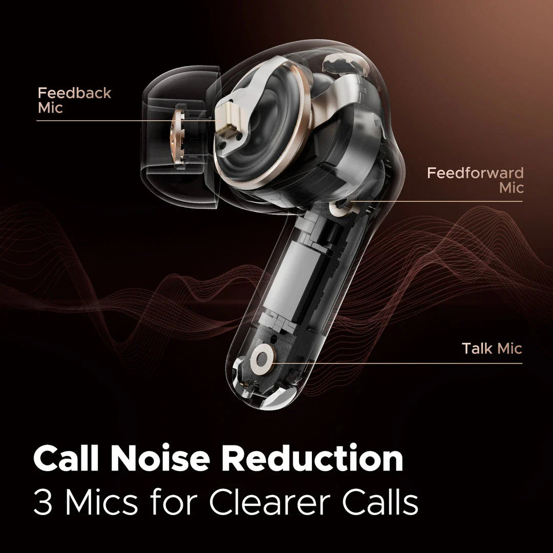 Capsule 3 Pro premium Bluetooth 5.3 true wireless earbuds with advanced noise cancellation and customisable audio settings