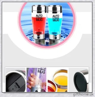 Premium Automatic Drink Mixer with stainless steel liner, battery-powered design, and various capacity options