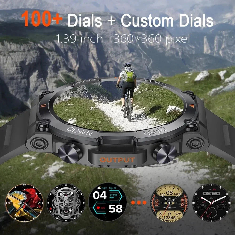 Premium 1.39" HD Smart Watch with Bluetooth Calling, Health Monitoring, and Customisable Faces