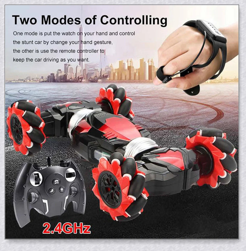 GiftHome UK Twisting and Climbing Remote Control Stunt Car with Lights