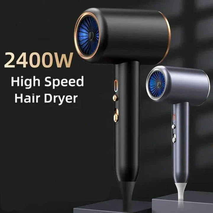 2400W Professional High-Speed Hair Dryer with Advanced Negative Ion Technology for Smooth, Frizz-Free Results