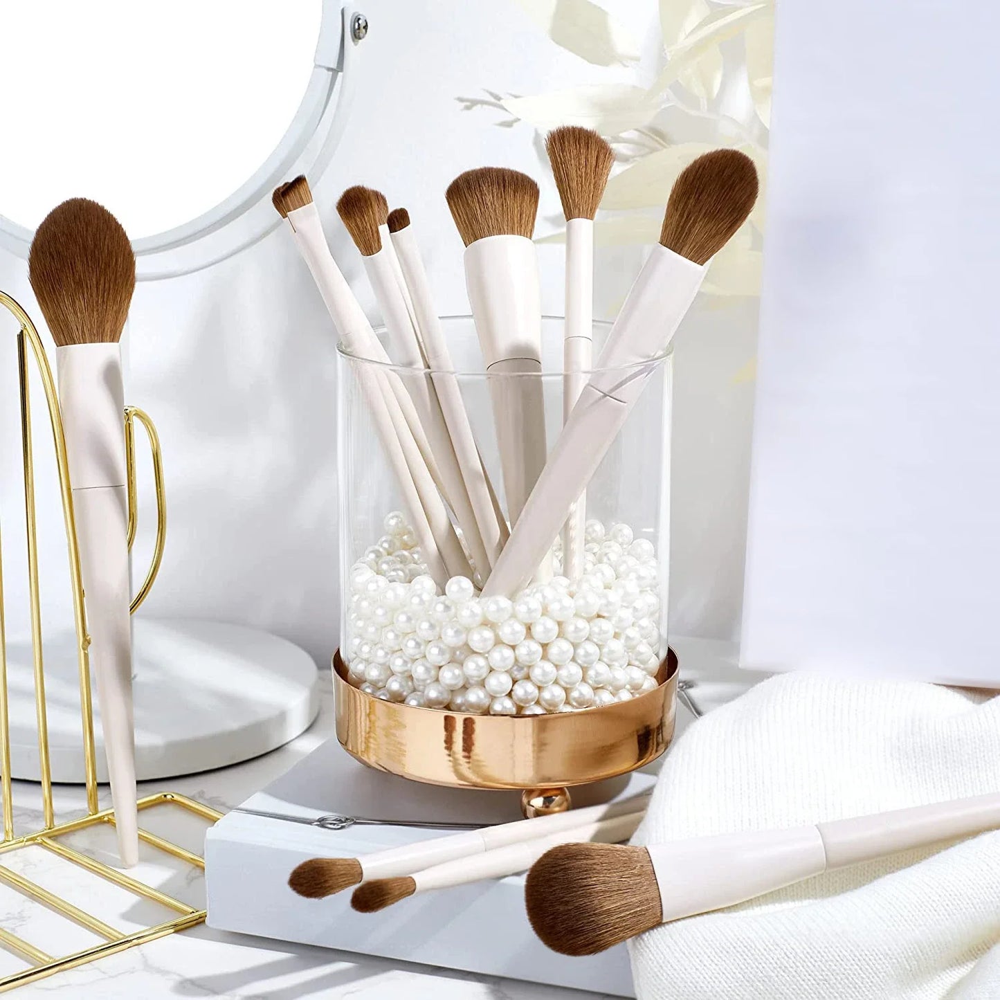 Trendha 14-Piece Soft Hair Makeup Brush Set - Premium beauty tools for flawless makeup application