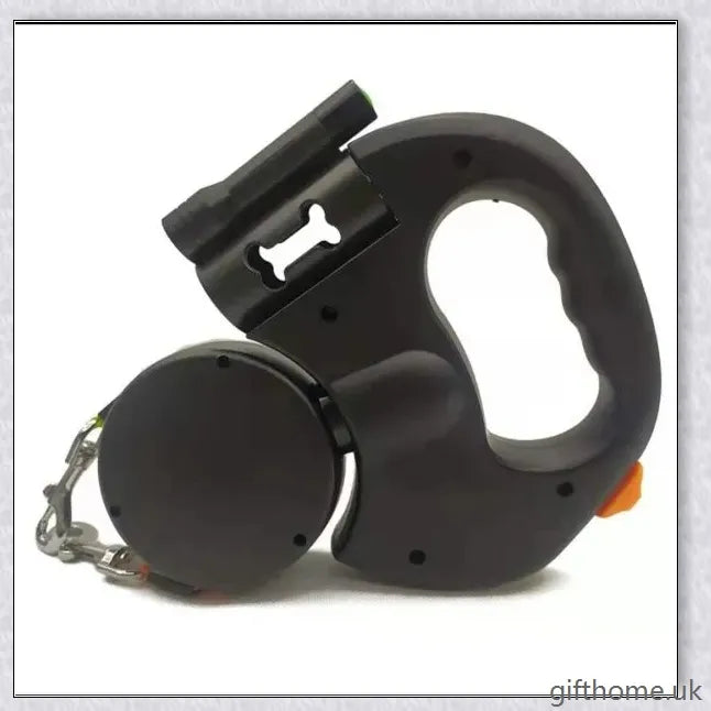 Premium retractable dog leash with dual-headed design for improved control and smooth, tangle-free retraction