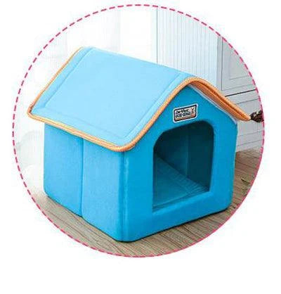 Premium Foldable Pet House with Soft Mat - Cosy and Durable Retreat for Cats and Dogs