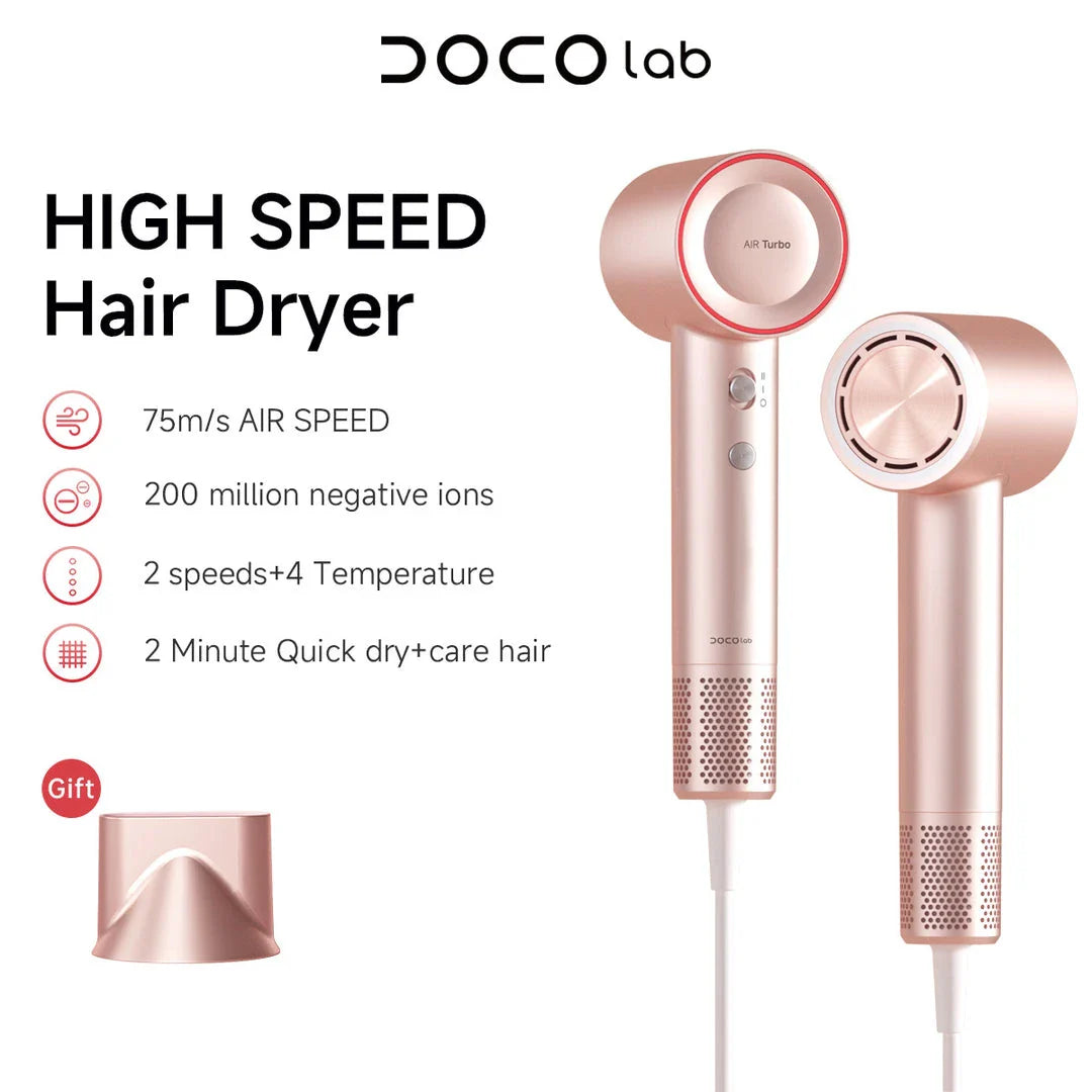 Powerful and lightweight hair dryer with advanced ionic technology for fast, frizz-free drying and salon-quality results
