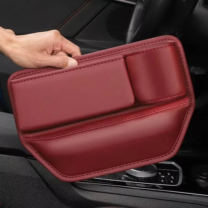 Premium Leather Car Seat Organiser - maximise storage, reduce clutter, and elevate your driving experience