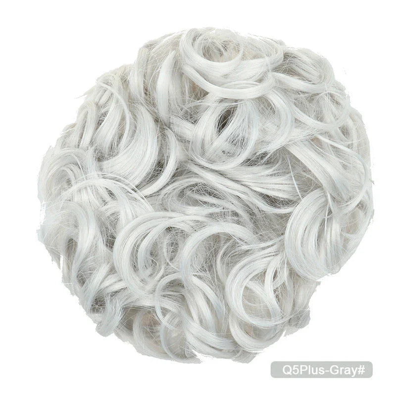 Messy Chignon Donut Hair Bun Pad in Fawn Brown, a versatile hair accessory that provides effortless elegance
