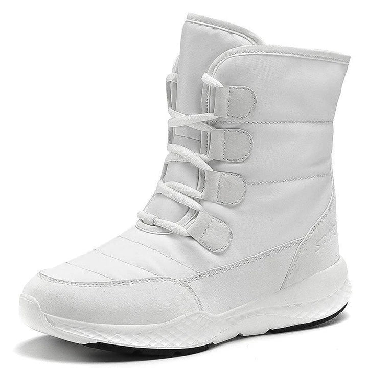 Premium velvet snow boots with plush lining, durable rubber sole and high-top design for reliable winter wear