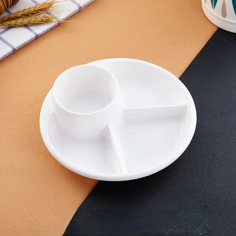 Bariatric portion control plate with divided compartments for balanced meals