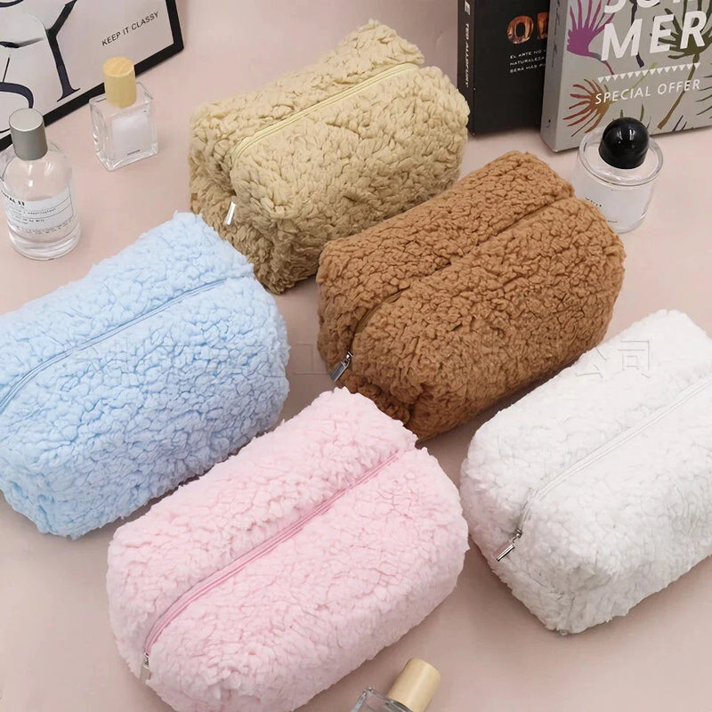 GiftHome UK Luxurious Lambswool Multi-Purpose Cosmetic Bag