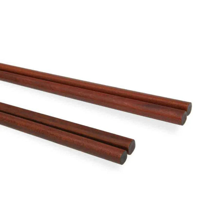 A set of four high-quality wooden chopsticks in a sleek, Japanese-inspired design