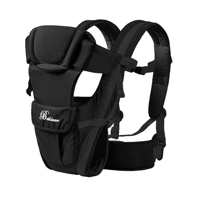 Premium baby carrier backpack with four carrying positions, adjustable straps, and ergonomic support for hands-free parenting