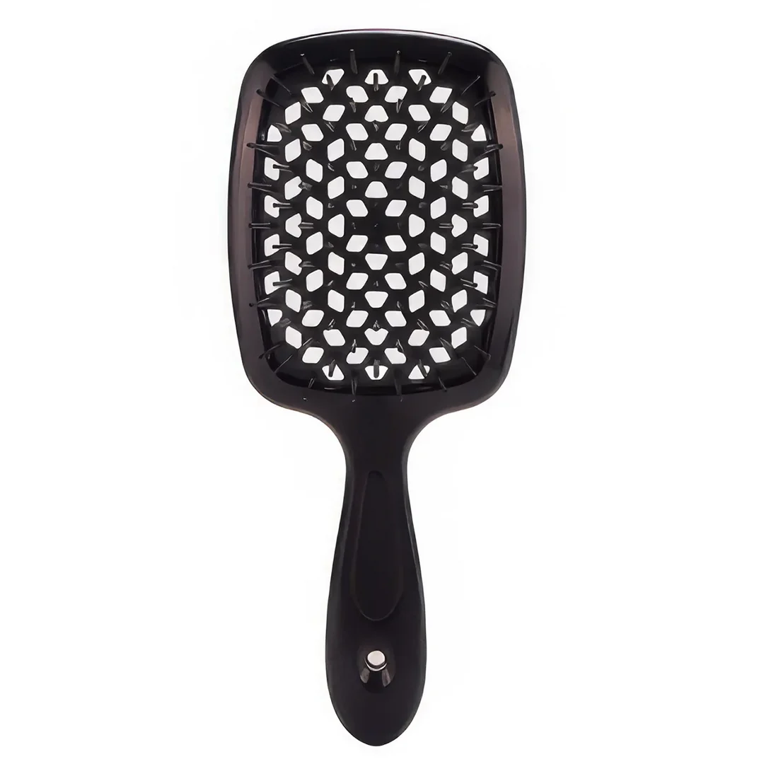 DetanglePro Air Cushion Hair Comb in vibrant colours, designed to effortlessly detangle and smooth all hair types
