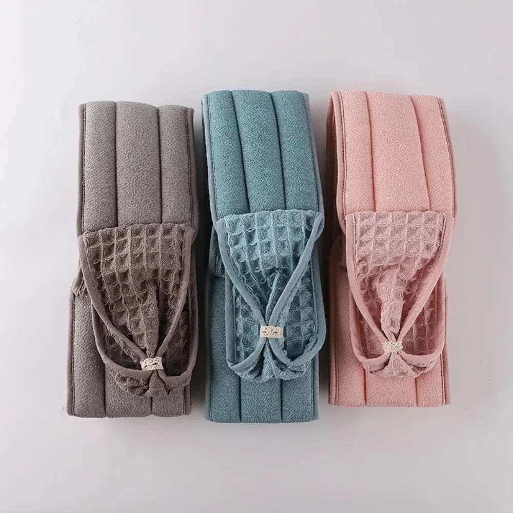 Premium 3-Piece Body Scrubber and Back Massage Bath Brush Set in various colours - pink, blue, and coffee